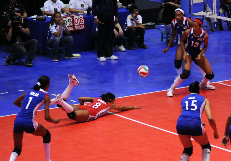 Equipo femenino de voleibol