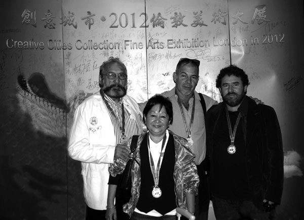 Flora Fong, Ever Fonseca, Rigoberto Mena y Luis Enrique Camejo