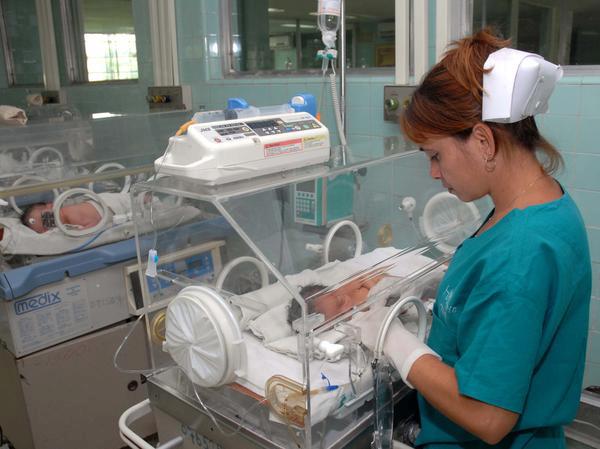 Niños atendidos en hospital