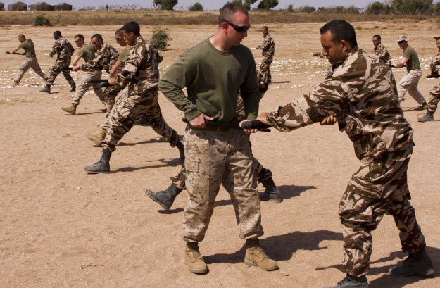 Entrenamiento de soldados en el AFRICOM