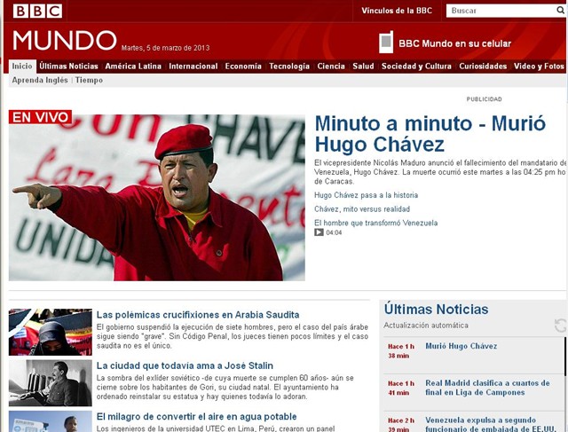 BBC mundo Chávez