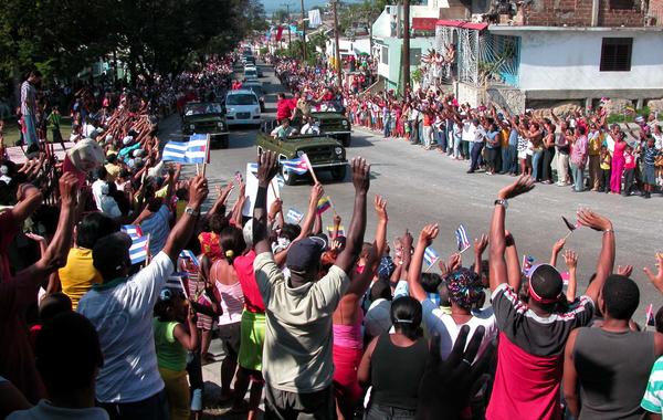 Chávez en Santiago de Cuba