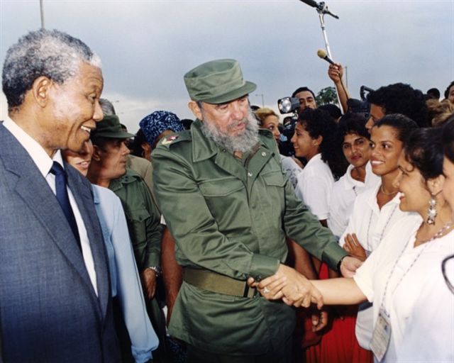 Fidel y Mandela en un 26 de Julio