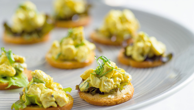 Canapés de pollo