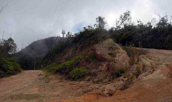 Nubes sobre el macizo montañoso de la Gran Piedra