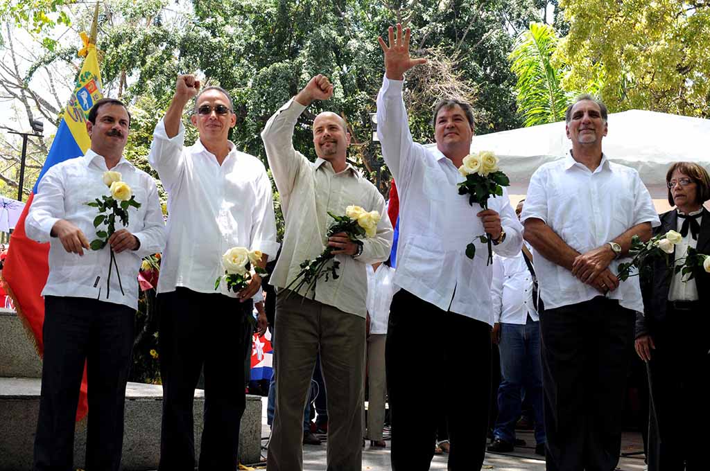 Visita de los Cinco a Venezuela 02