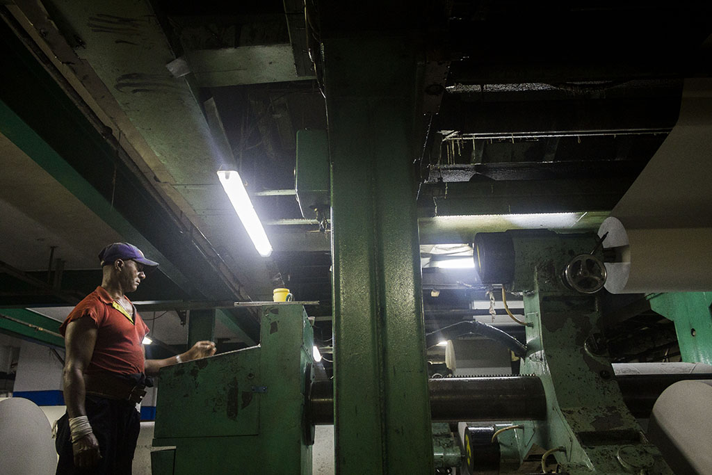 Proceso de producción en el Poligráfico 06