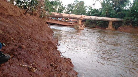 Derrumbre puente-Moa-Holguín