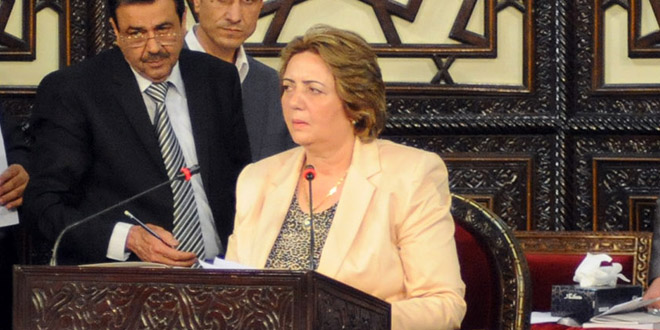 Presidenta del Parlamento Sirio-Hadiya Abbas