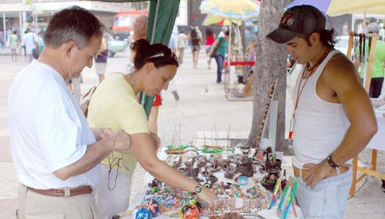 Vendedores de artesanías