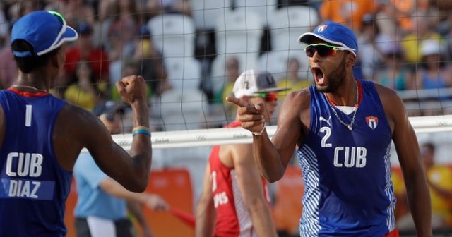 Sergio y Nivaldo dupla cubana- voley de playa masculino