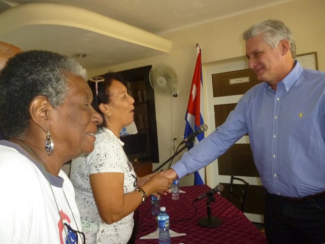 Visita electores- Villa Clara-Miguel Díaz Canel