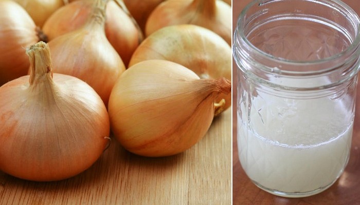 Jugo de cebolla para el pelo