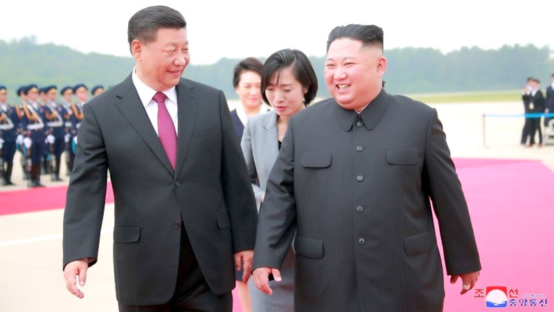 Xi Jinping-visita al dirigente norcoreano, Kim Jong Un