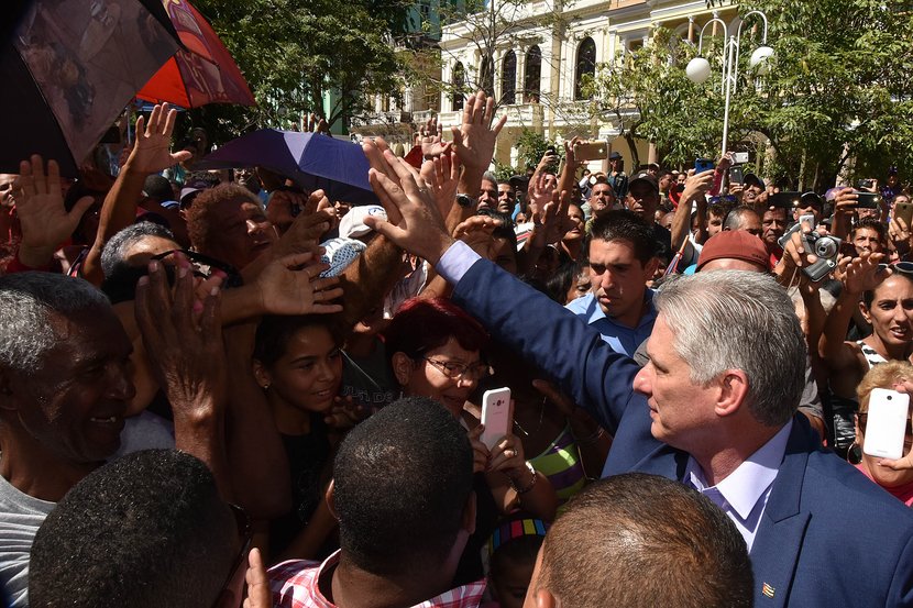 Diaz Canel en Santa Clara