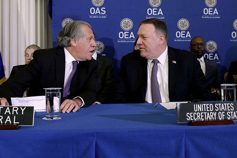 Mike Pompeo y Luis Almagro