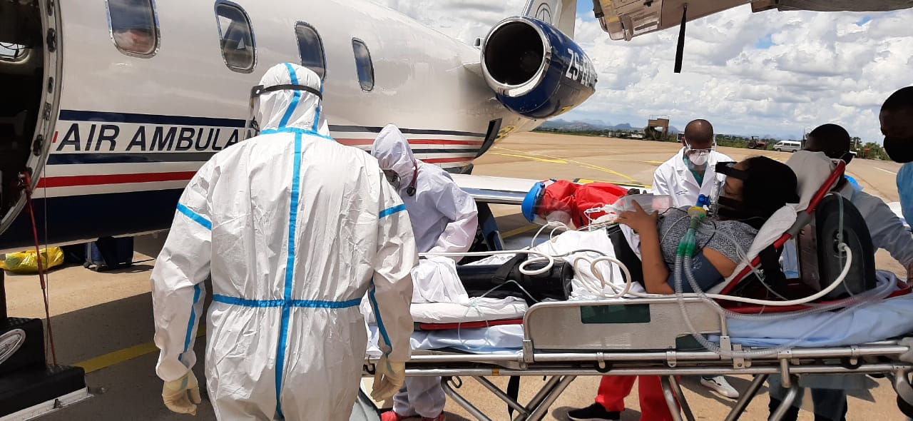 Ambulancia avión Mozambique