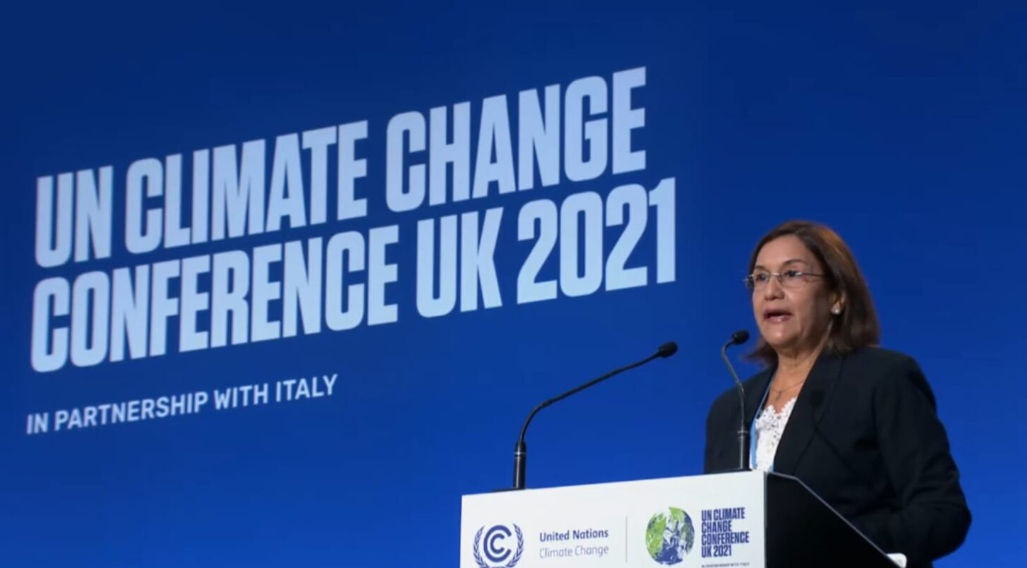 Ministra de Ciencia, Tecnología y Medio Ambiente en Cop26