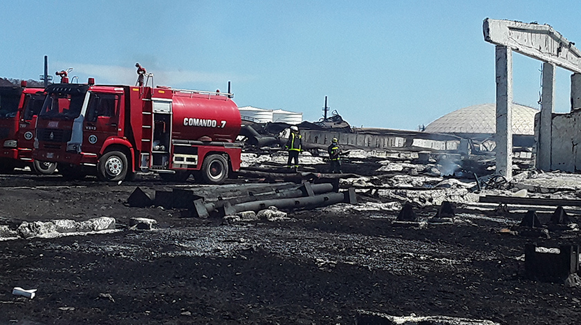 Labores de Recuperación-Incendio-Matanzas