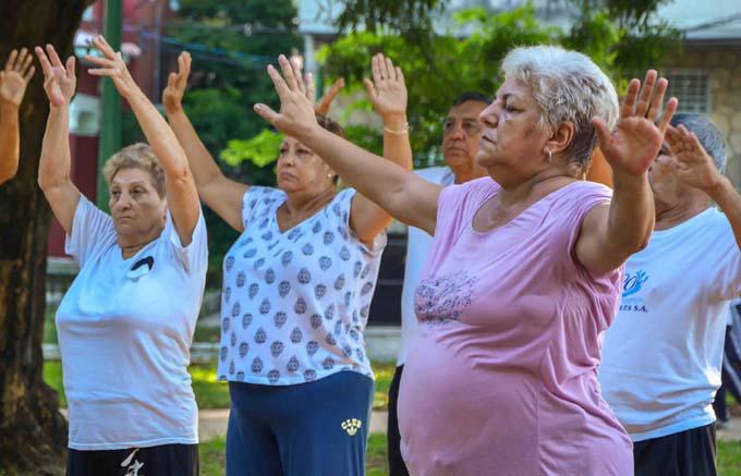 Ejercicios en la tercera edad