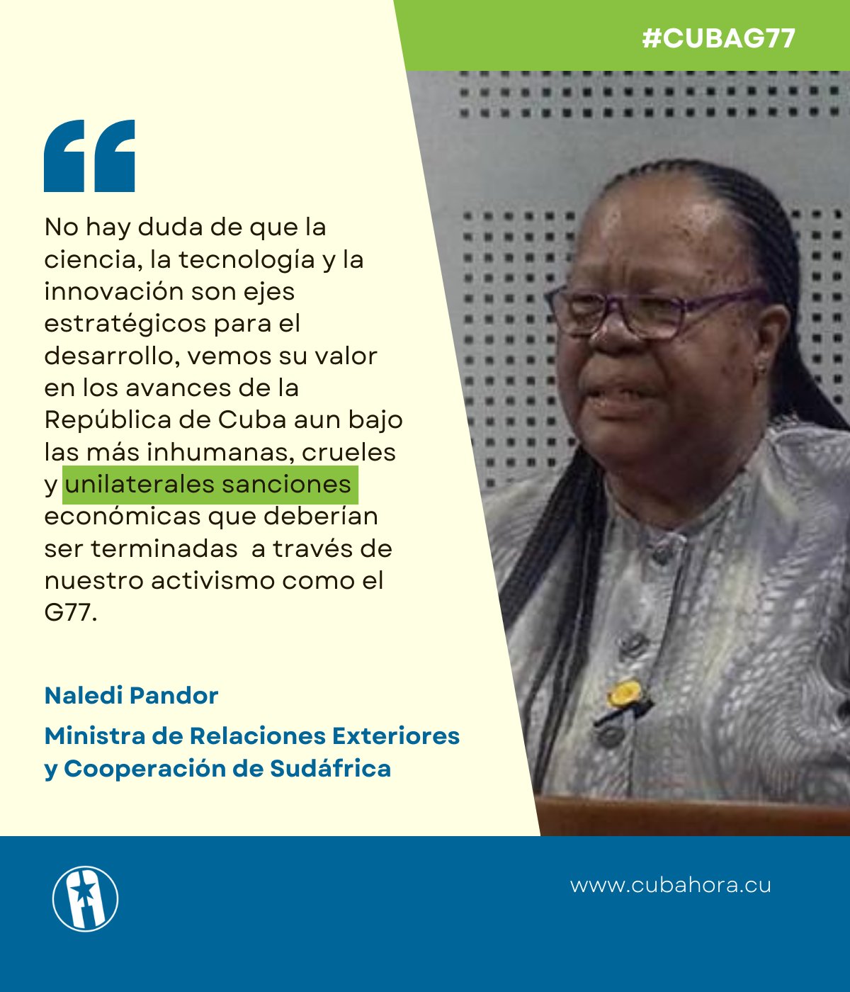 Naledi Pandor, Sudáfrica