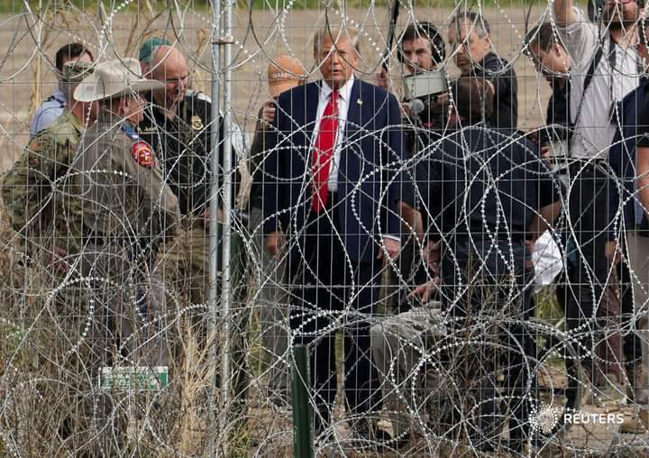 Donald Trump en la frontera Eagle Pass, Texas