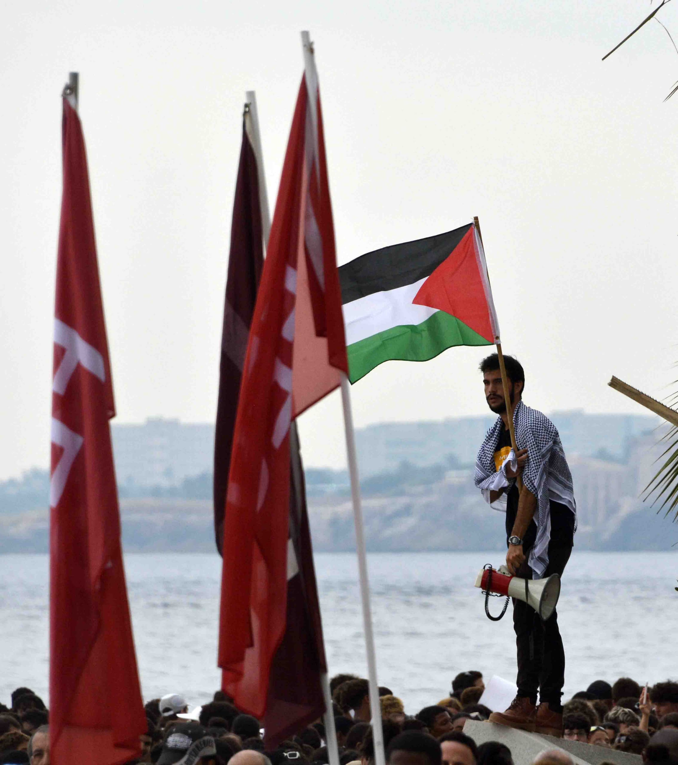 La Habana marcha en solidaridad con Palestina. 