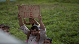 El 25 de noviembre de 2016 falleció el Comandante en Jefe Fidel Castro Ruz, y el pueblo salió a las calles para el homenaje, en medio del dolor. Foto: Fernando Medina / Cubahora 