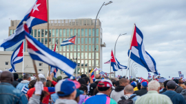 Marcha en la Tribuna Antimperialista por nuestros 32 combatientes caídos