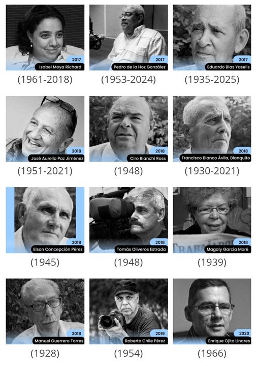 6 Rostros del Premio Nacional de Periodismo José Martí