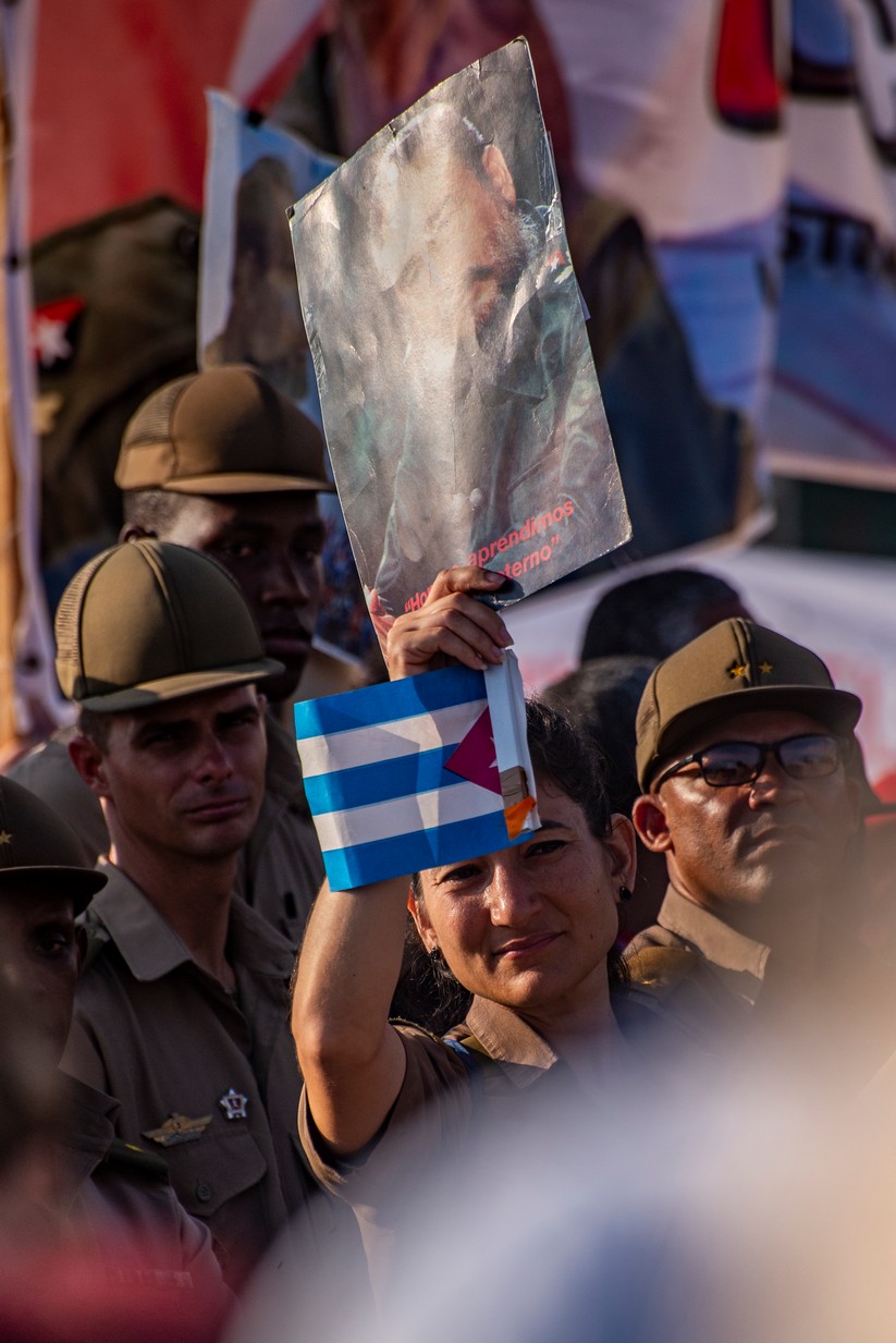 Desfile por el primero de mayo en La Habana