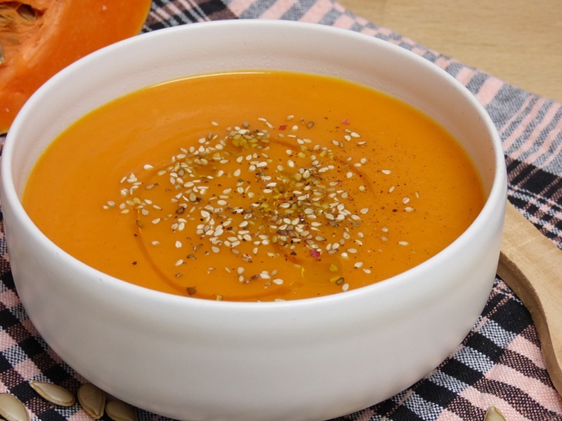 Crema de boniato y calabaza